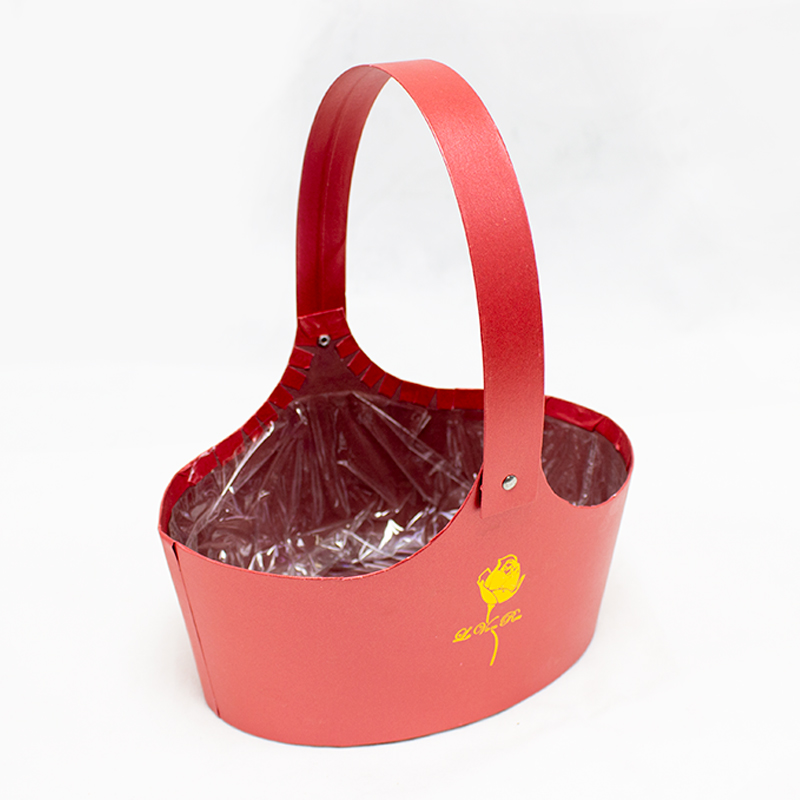 Flower Box Cesta 20cm Vermelha