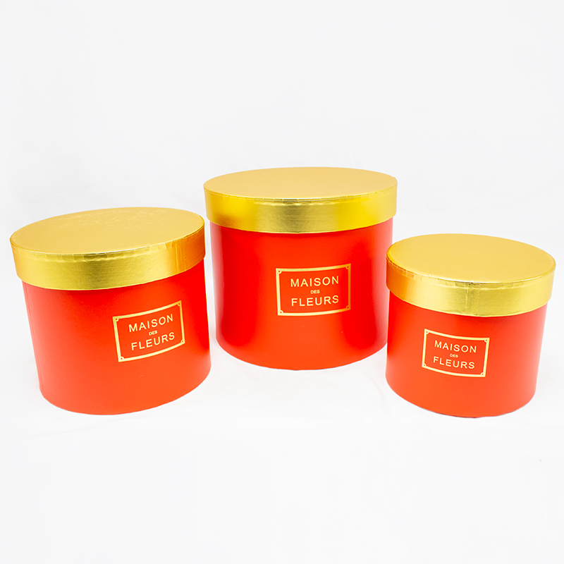 Flower Box Cil.19cm Maison des Fleures  ( 3 Un)  Vermelha