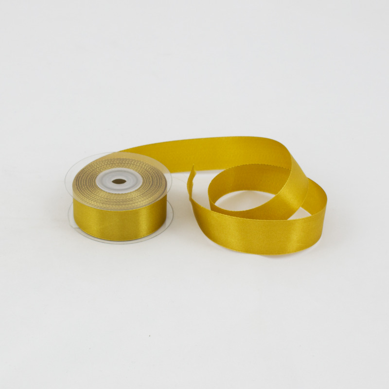 Fita Cetim 25mm x 18yds Dourado