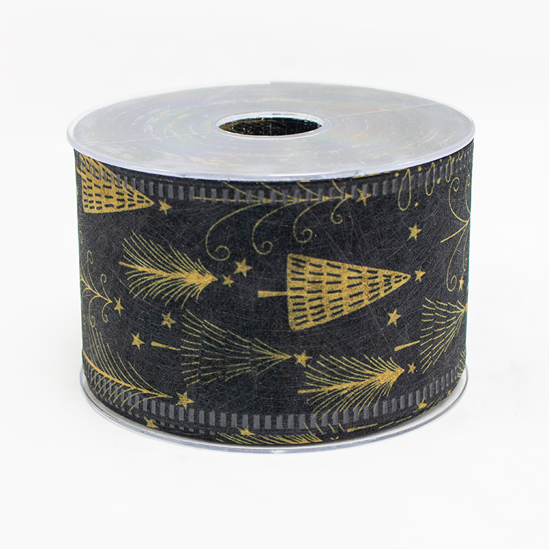Fita Decofibra Arvore de Natal 70mm x 25mt - Preto