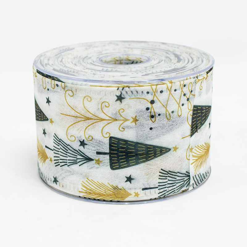 Fita Decofibra Arvore de Natal 70mm x 25mt - Verde Esc.