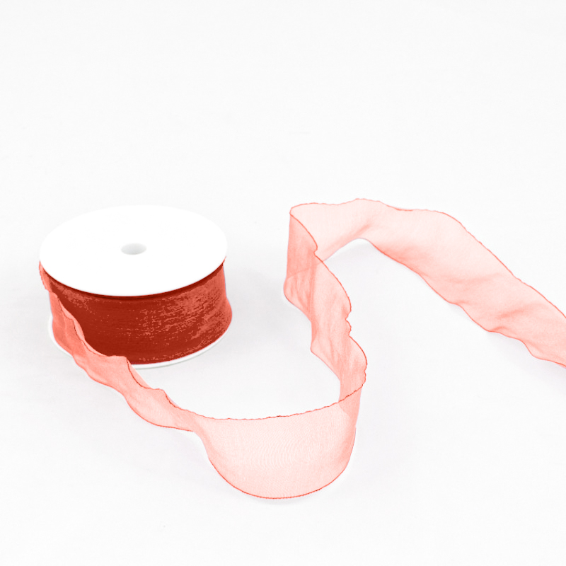 Fita Organza 40mm x 50mt Salmão