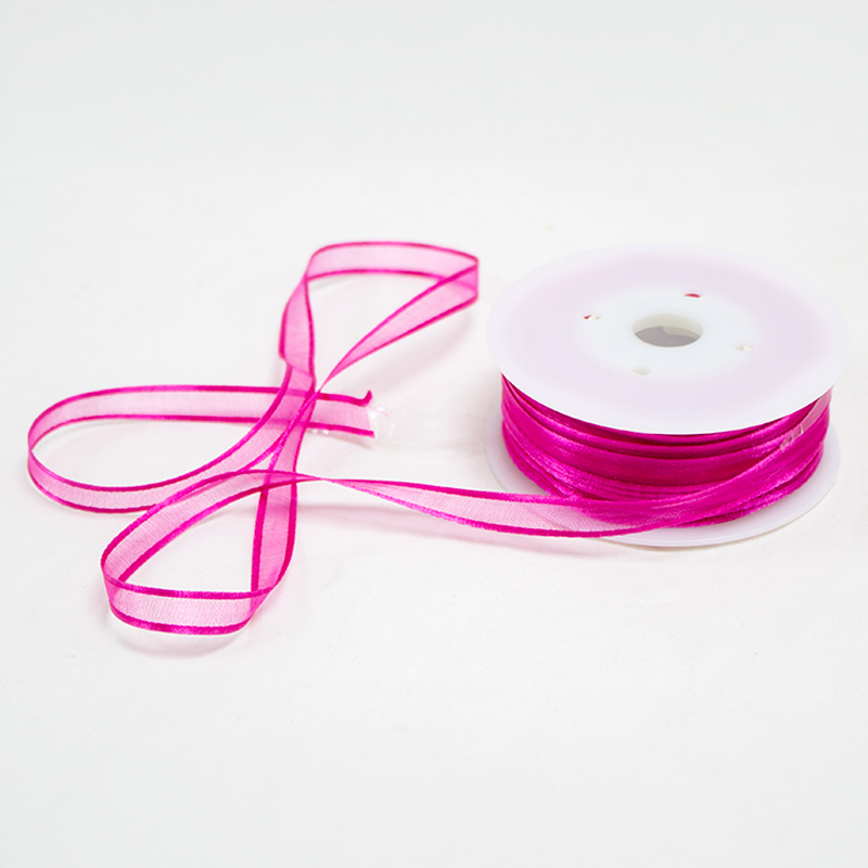 Fita Organza Romântica 10 x25mt Fuchia