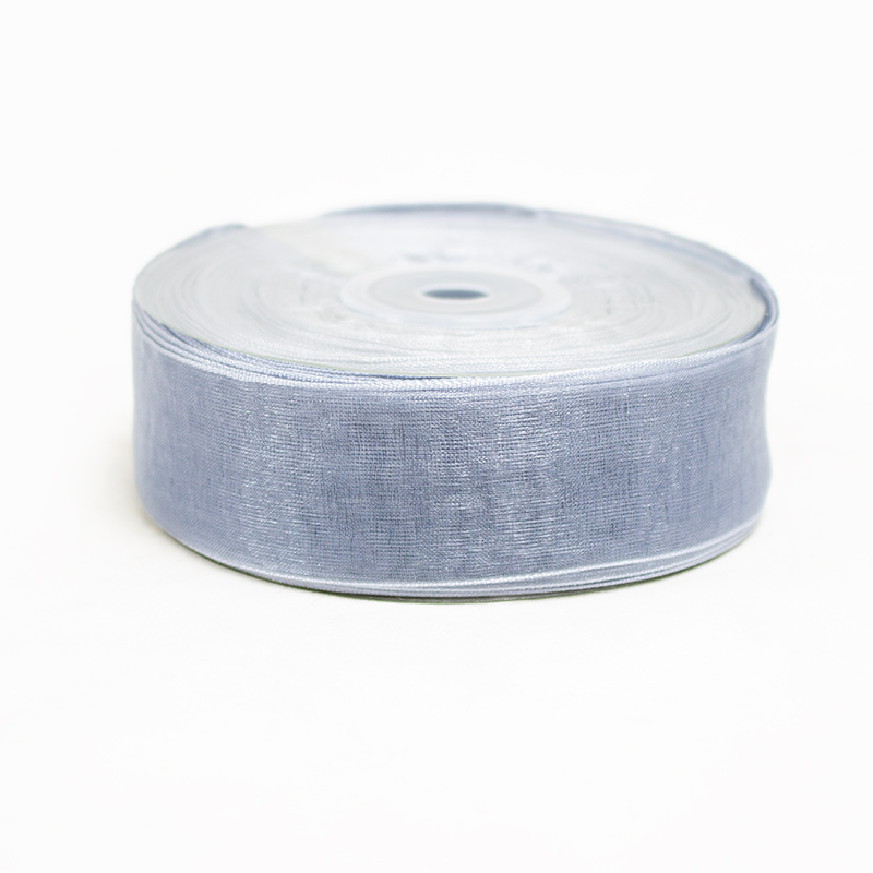 Fita Organza 25mm x 45yds Cinzento