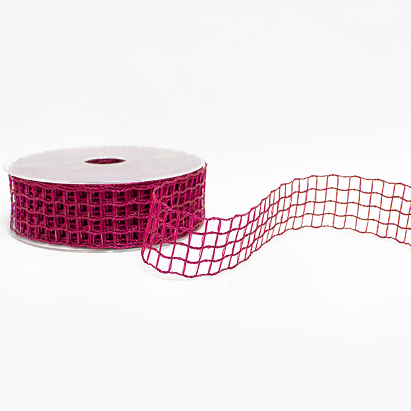 Fita RETE LUCE 40mm x 20mt - Bordaux (Un)