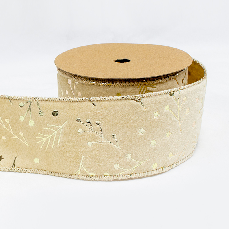 Fita Veludo 63mm x 10m Creme