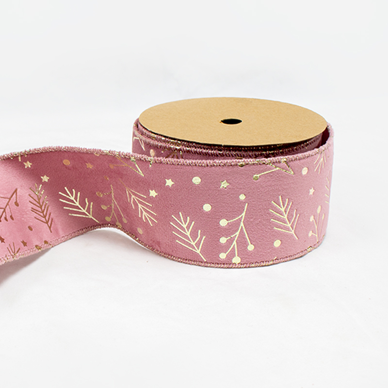 Fita Veludo 63mm x 10m Rosa Velho