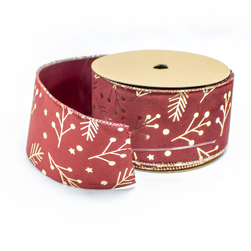 Fita Veludo 63mm x 10m Bordeaux