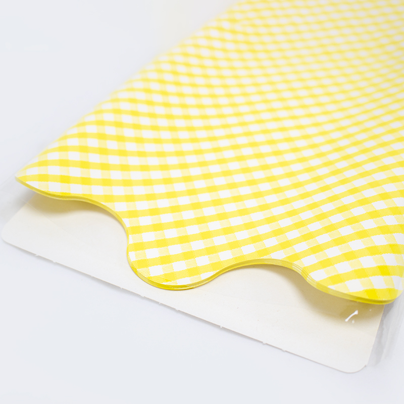 Rondelas 48cm Quadriculada Amarela  ( 50 Un.)