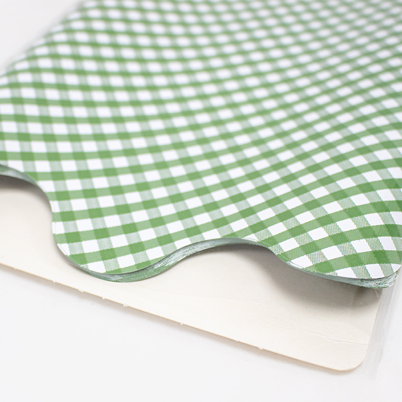 Rondelas 48cm Quadriculada Verde Esc. ( 50 Un.)