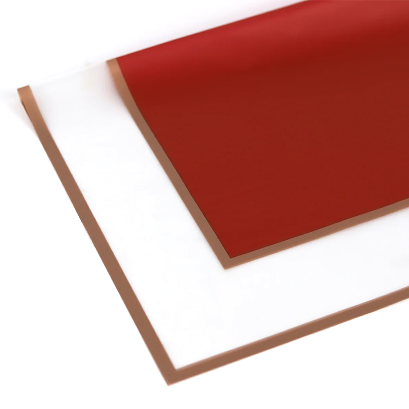 Folhas 57x57cm Bordeaux+ Barra Transp. (20Un)