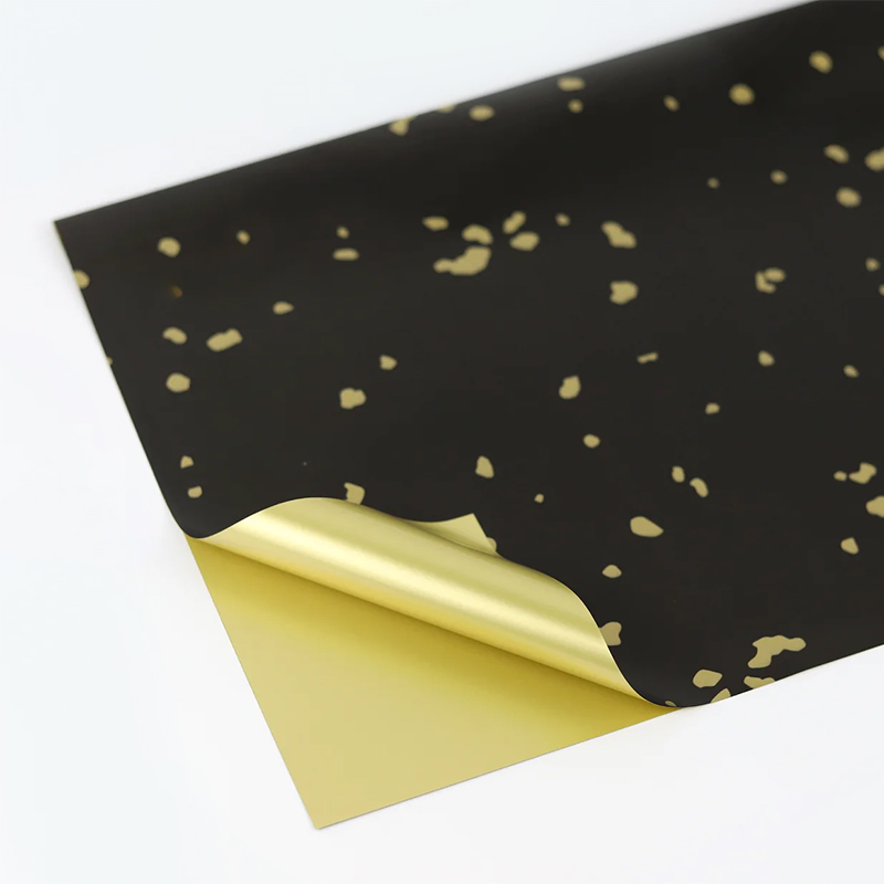 Folhas 57x57cm Preto C/Pintas (20Un)