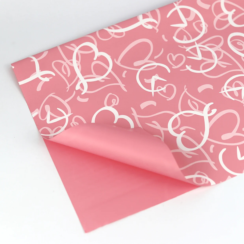 Folhas 57x57cm Rosa C/Cora&ccedil;&otilde;es (20Un) A