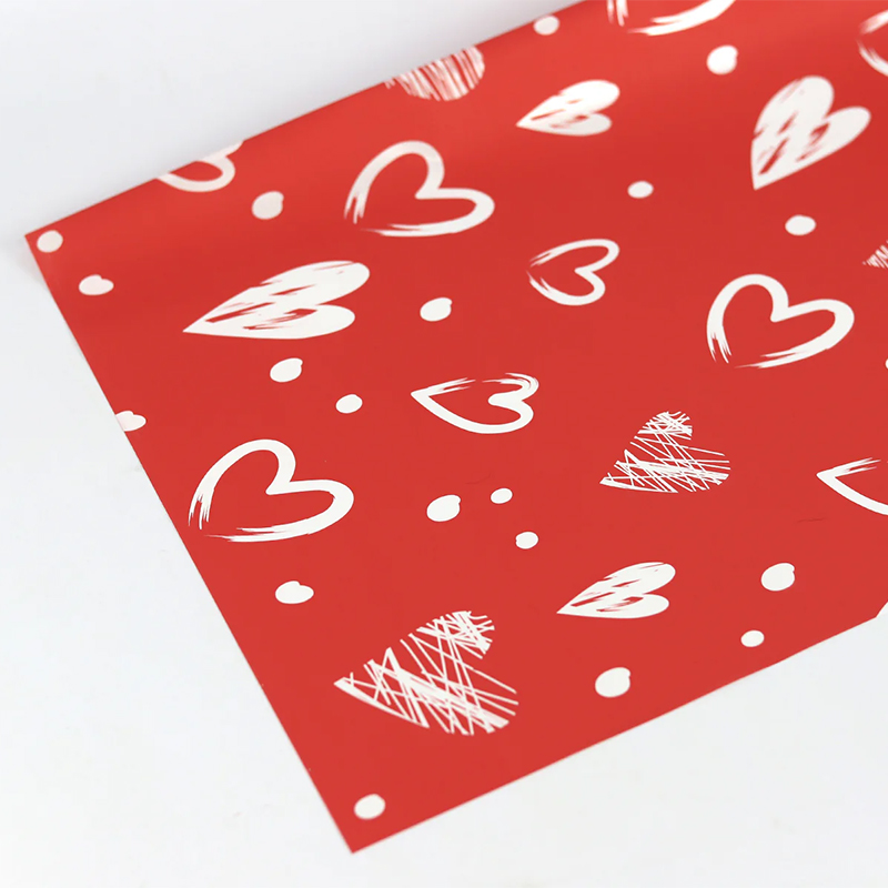 Folhas 57x57cm Verm. C/Cora&ccedil;&atilde;o Br. (20Un)