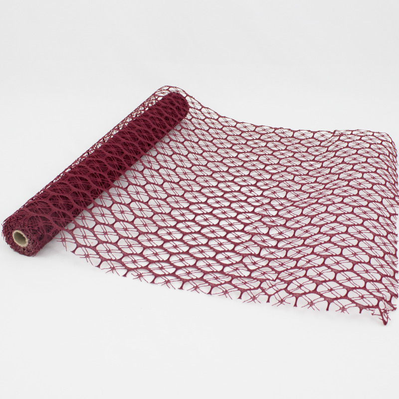 Rolo Lemon Mesh 5yds Bordeaux