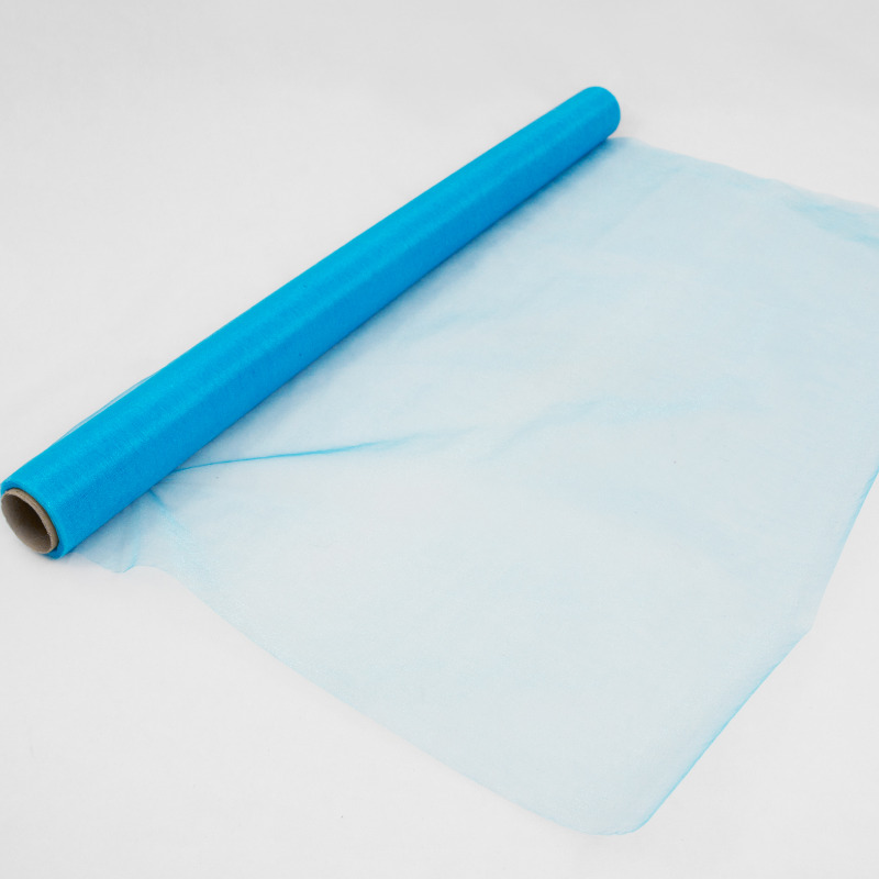Rolo Organza 70cm x 10mt Azul