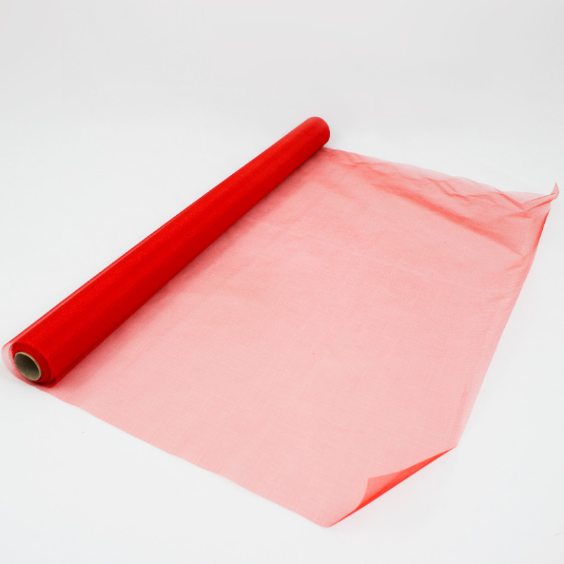Rolo Organza 70cm x 10mt Vermelho