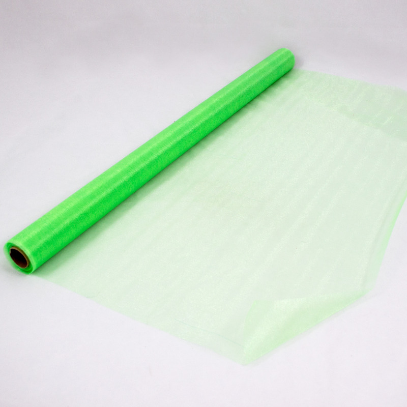 Rolo Organza 70cm x 10mt Verde Fluorescente