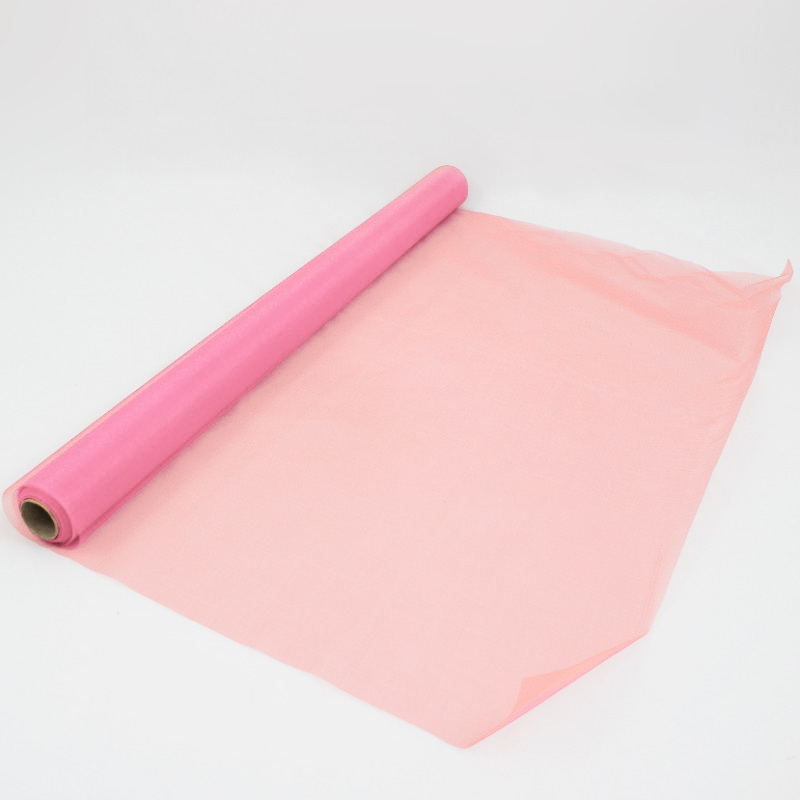 Rolo Organza 70cm x 10mt Rosa Claro