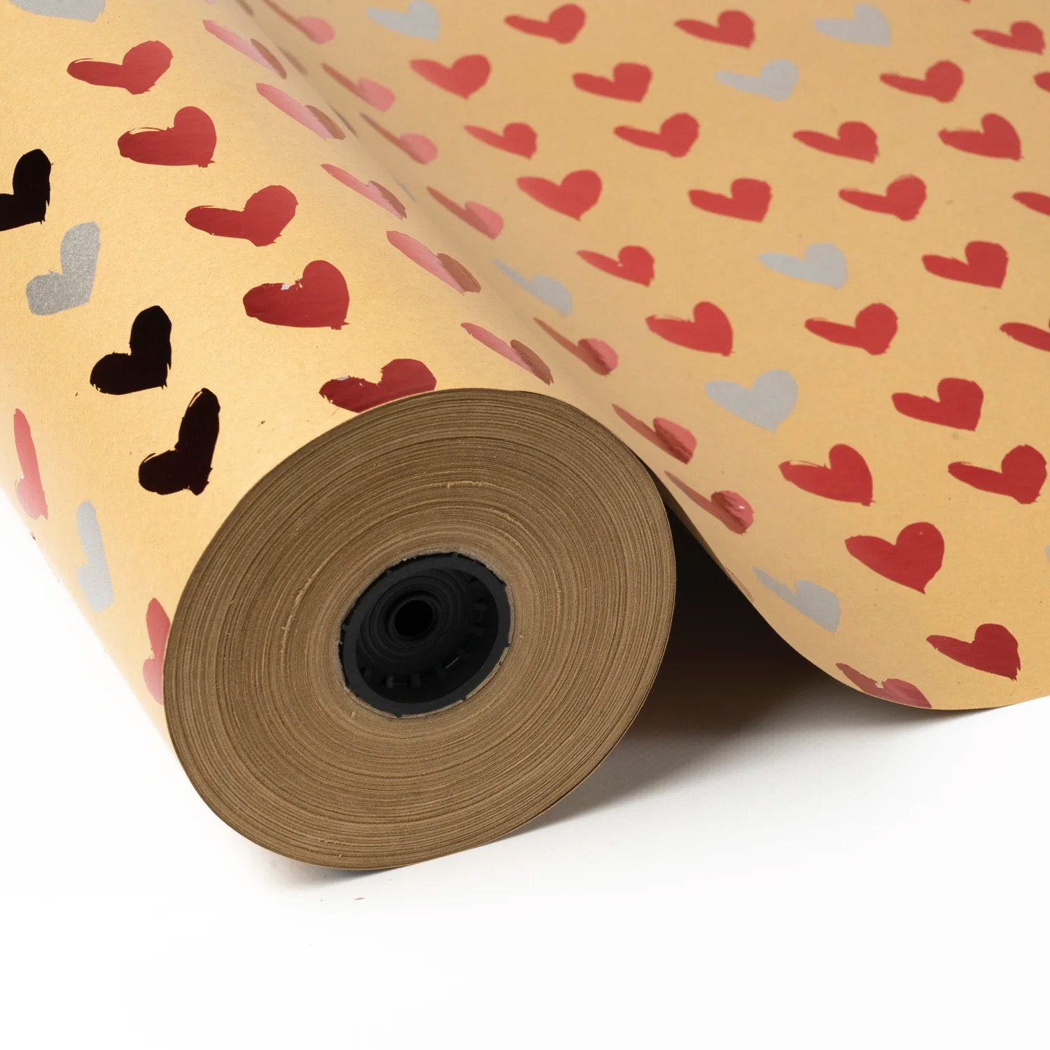 Rolo Luxpak Corações  Prata/ Vermelho 70 x 50m