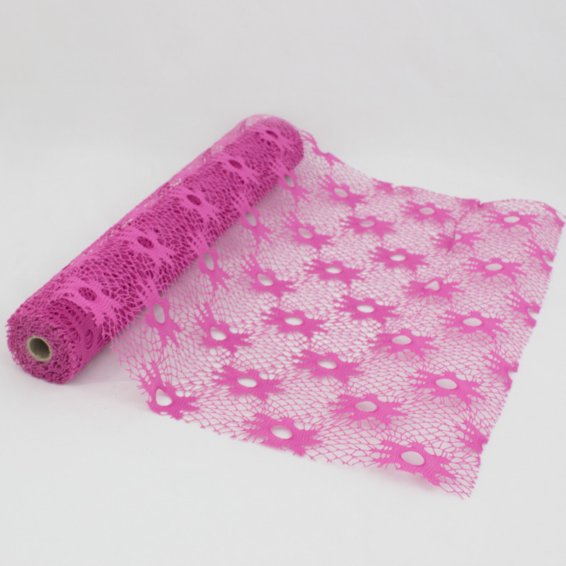 Rolo Sunflower mesh 5yds Fuchsia