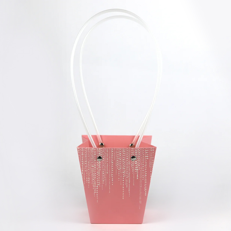 Saco Papel Rosa 12x8x12.5cm ( Un )