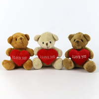 Conjunto - Urso de Peluche 13cm ( Conjunto 3Un)