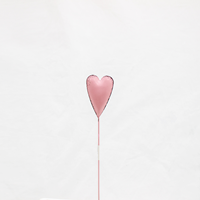 Pick Coração Chapa Rosa - 6cm