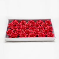 Rosa de sabão Média ( 25 Un. ) Vermelha