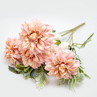 Bouquet de Dalia (X9) 42cm Rosa (Un)