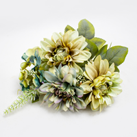 Bouquet de Dalia (X7) 31cm Azul (Un)