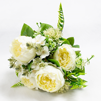 Bouquet Peonias Allium - Branco