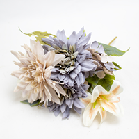 Bouquet de Gerbera (x5) 28cm Malva (Un)