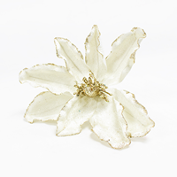 Poinsetia 23cm Branca (Un)