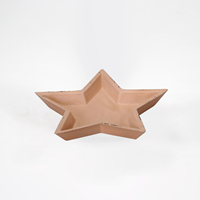 Base de Madeira em forma de estrela - 23cm