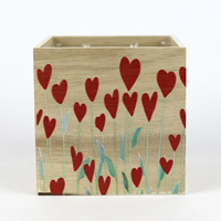 Base Mad. C/Cora&ccedil;&otilde;es12x12cm  (Un) Nat.