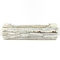 Base Mad. Tronco Branco  30x8cm (Un)