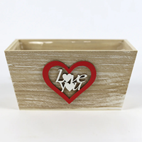 Base Rect. C/Cora&ccedil;&atilde;o+ Love You 19.5x11x10cm (Un)