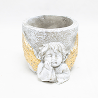 Vaso C/Anjo 13.5x11x10.3cm (A)
