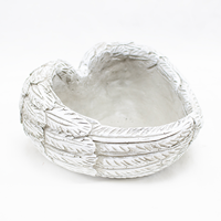 Vaso Coração Asas 17x17x10cm (B)