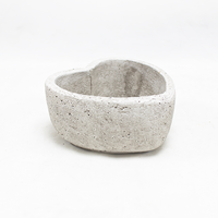 Base Cimento Coração 13x13x6.5cm ( Un)