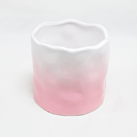 Base Cerâmica Rosa+Branco 10x8.5cm (Un)