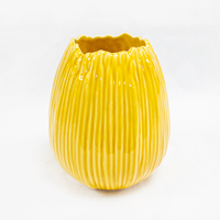 Jarra Cerâmica 20cm Amarela