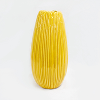 Jarra Cerâmica 34cm Amarelo