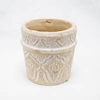 Vaso Cerâmica Creme 13cm