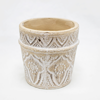 Vaso Cerâmica Creme 15cm