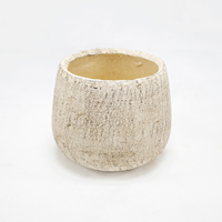 Vaso Cerâmica Creme 13cm