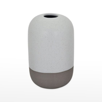 Vaso Cerâmica - 2 Tons Cinza