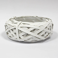 Cesto S/ Asa Red. 20 x 8cm Branco