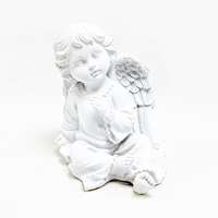 Anjo Sentado Branco MS-13893 (A)